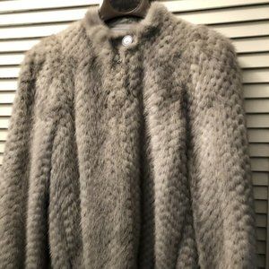 COPY - Reversible Silver Gray Mink Jacket * Size M * Jeans to Evening